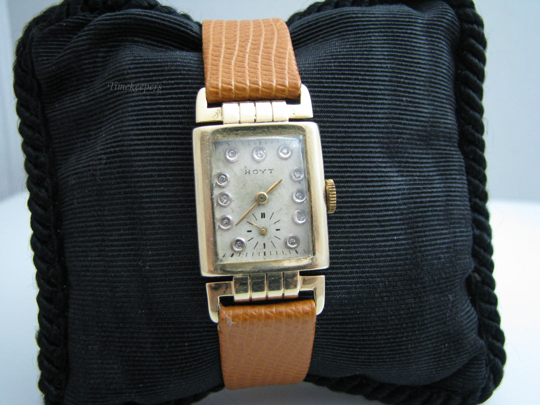 g167 Vintage Unisex 14kt Yellow Gold Hoyt Wristwatch