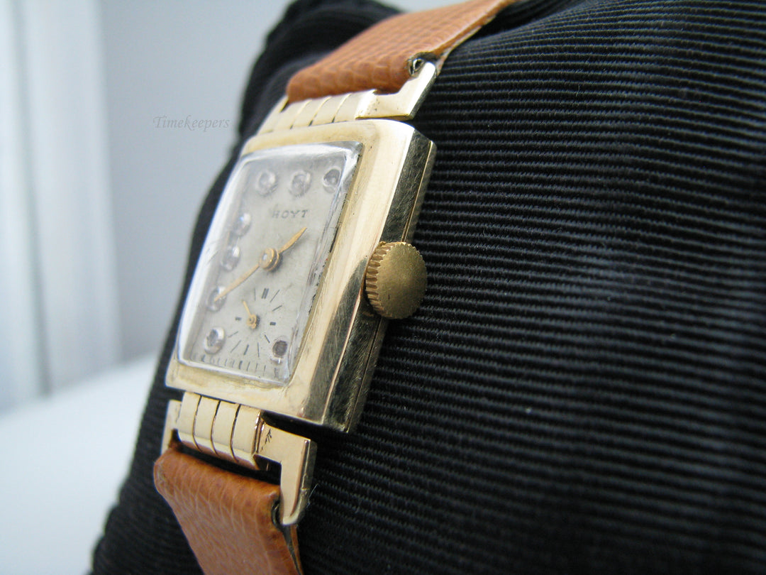 g167 Vintage Unisex 14kt Yellow Gold Hoyt Wristwatch