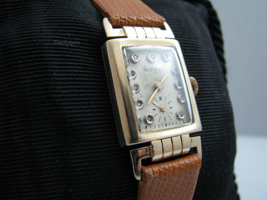 g167 Vintage Unisex 14kt Yellow Gold Hoyt Wristwatch