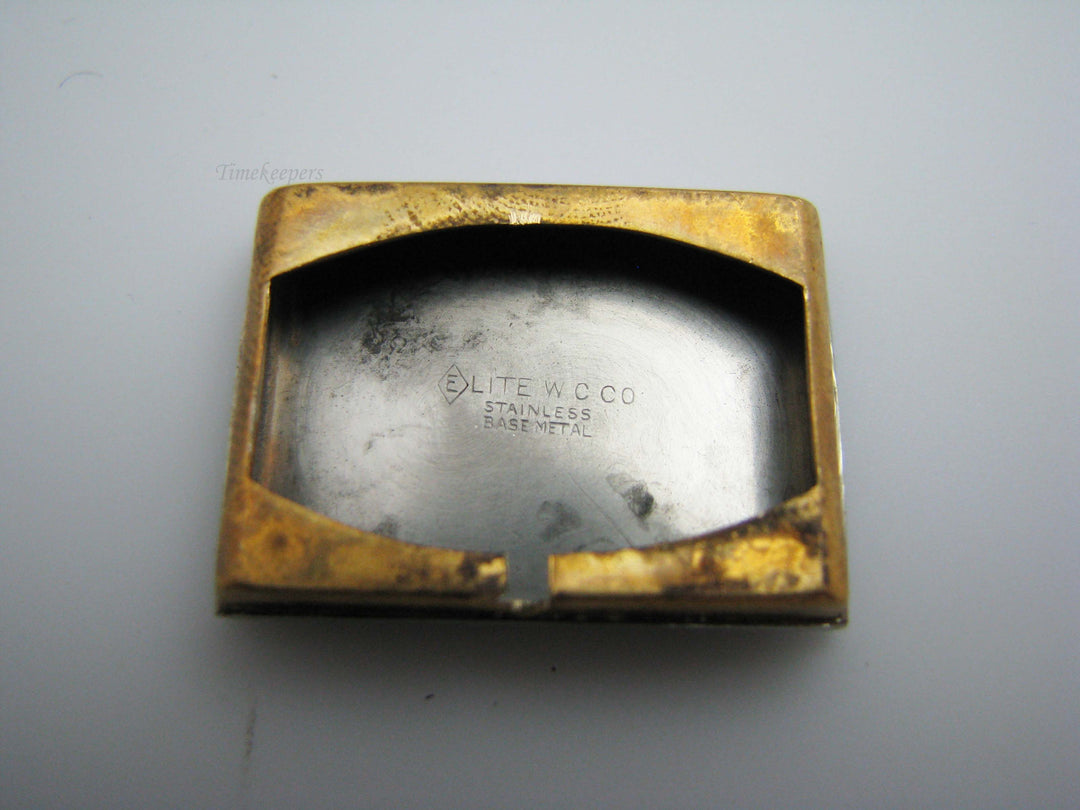 b624 Stylish Vintage Men's Gold Tone Mechanical Bulova Wristwatch