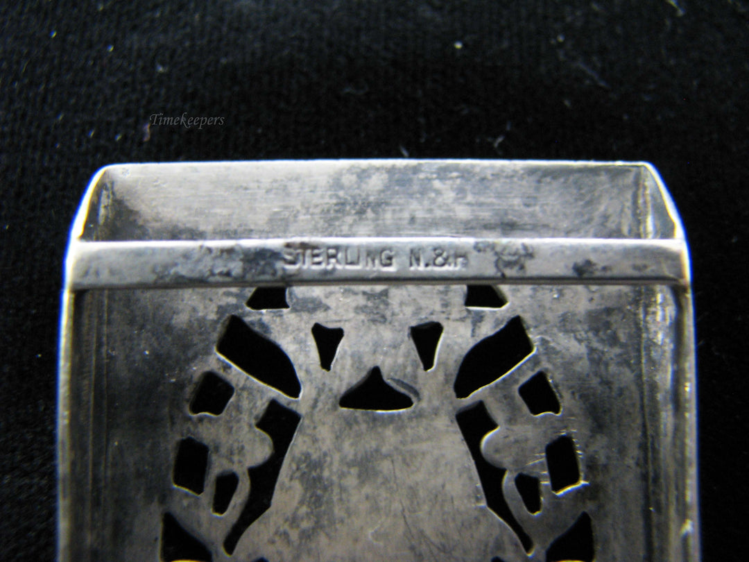 b636 Vintage Ladies Sterling Silver Belt Buckle