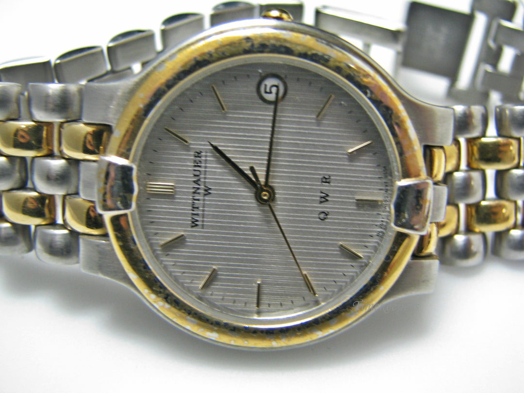 H093 Awesome Two Tone Quartz Wittnauer Watch from 1980's