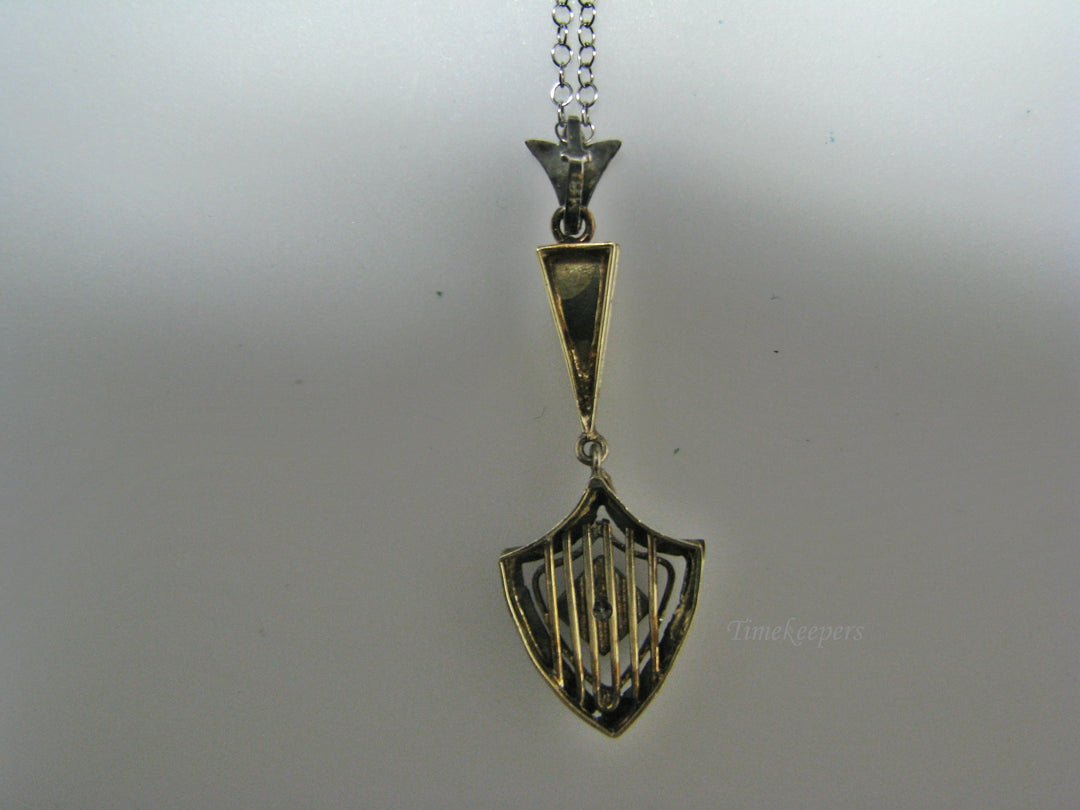 H101 Stunning Diamond Necklace in 14k White Gold