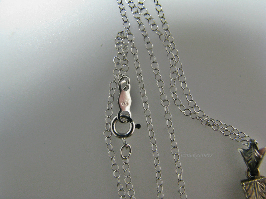 H101 Stunning Diamond Necklace in 14k White Gold