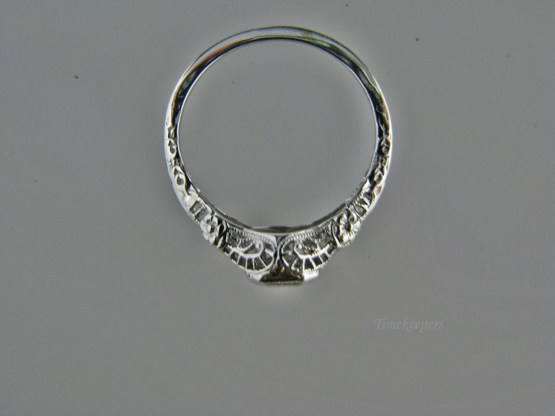 H112 Stunning Diamond Ring in 14k White Gold from 1920's