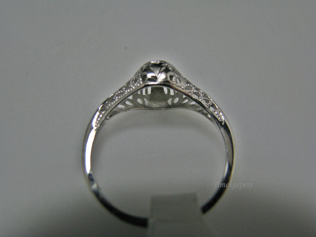 H114 Beautiful Diamond Ring in 14k White Gold Size 6