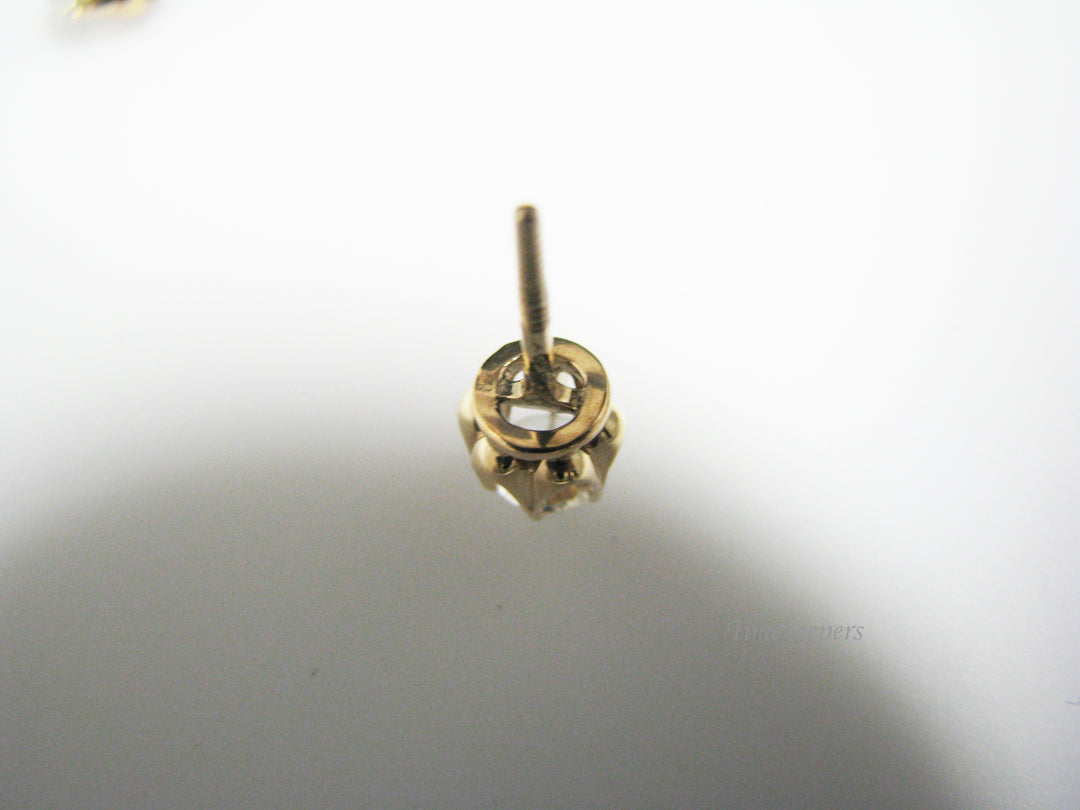 c989 Beautiful 1 carat total weight Diamond Stud Earrings in 14k Yellow Gold