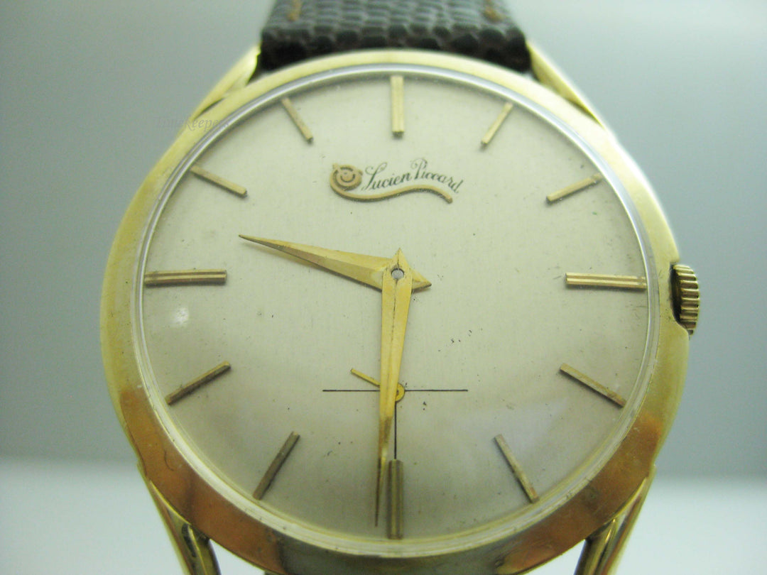 b720 Men's Classic 14kt Yellow Gold Lucien Piccard Mechanical Wristwatch