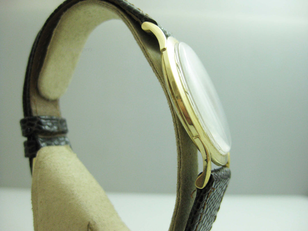 b720 Men's Classic 14kt Yellow Gold Lucien Piccard Mechanical Wristwatch