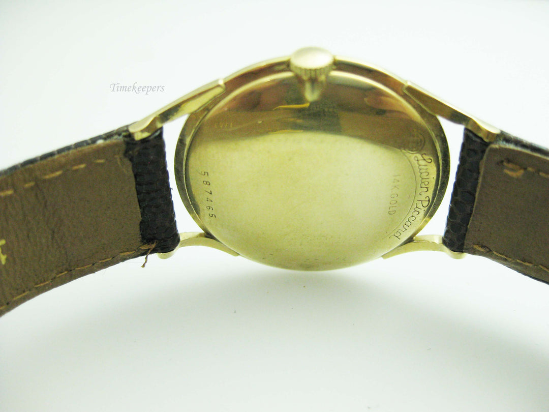 b720 Men's Classic 14kt Yellow Gold Lucien Piccard Mechanical Wristwatch