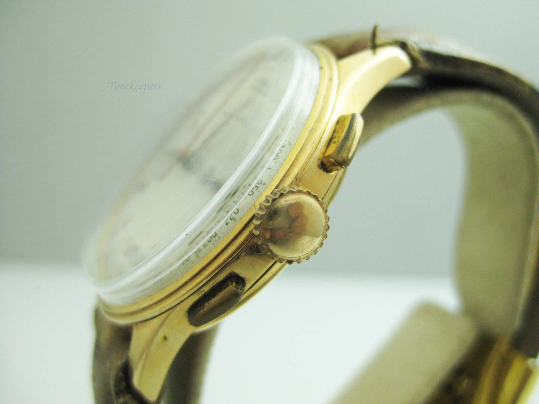 b727 Men's Vintage 18kt Rose Gold Welsbro Mechanical Wristwatch