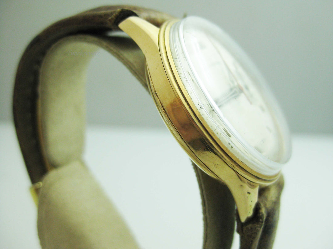 b727 Men's Vintage 18kt Rose Gold Welsbro Mechanical Wristwatch