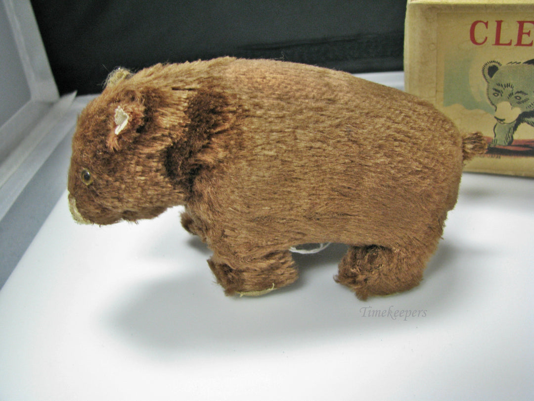 H138 Cute Clever Bear Wind Up Toy with Original Box from 1950's