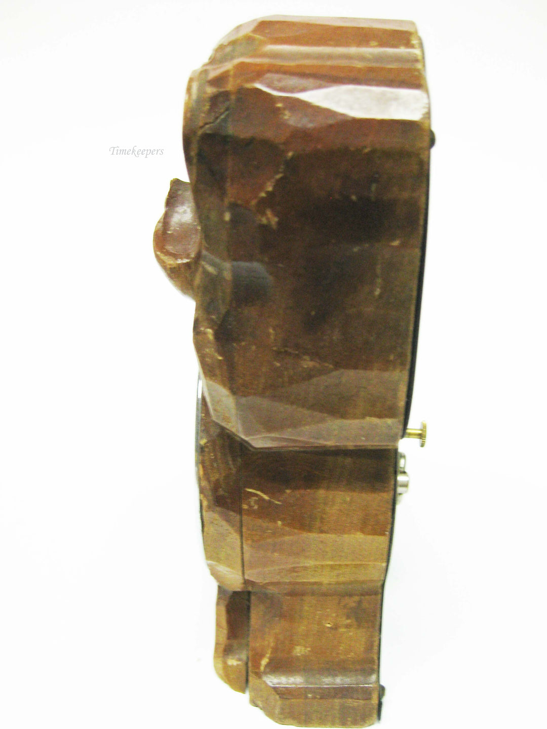 b759 Vintage Cute Tezuka Clock Co Poppo Dog Wind Up Desk Clock