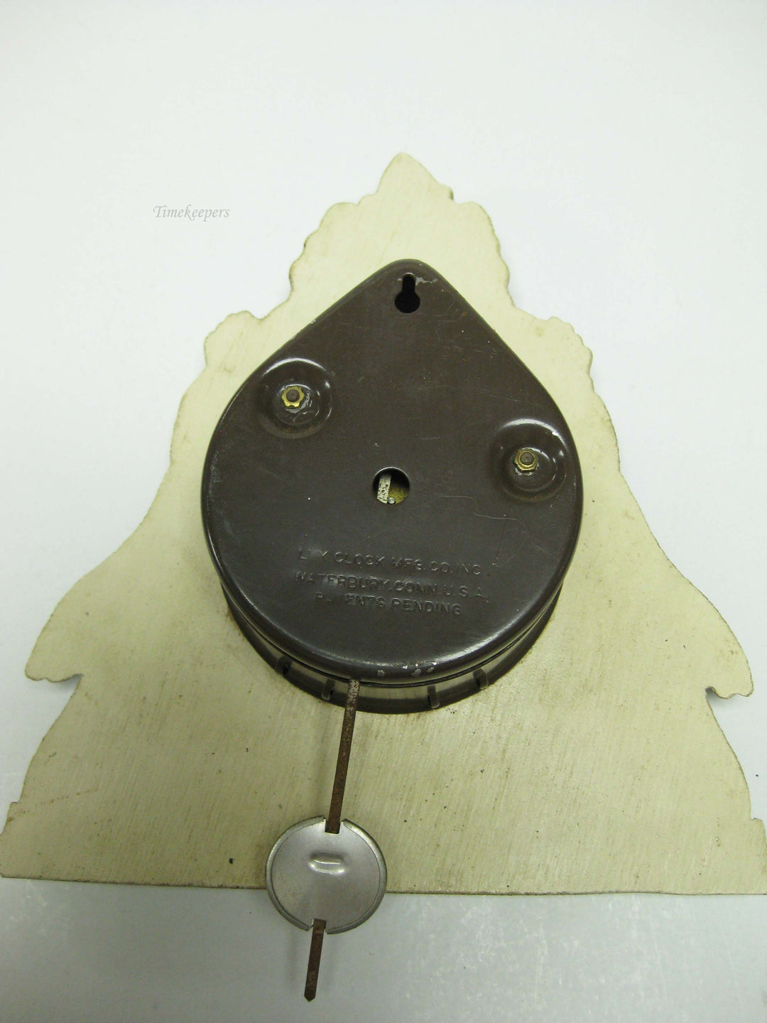 b776 Vintage 1930s Lux Company Animated Clown and Seals Pendulette Wind Up Clock