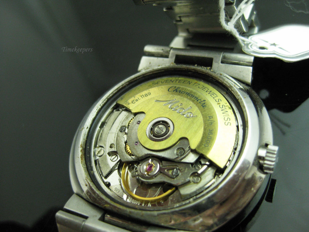 b768 Vintage 1970s Mido Ocean Star Datoday Commander Automatic Wristwatch