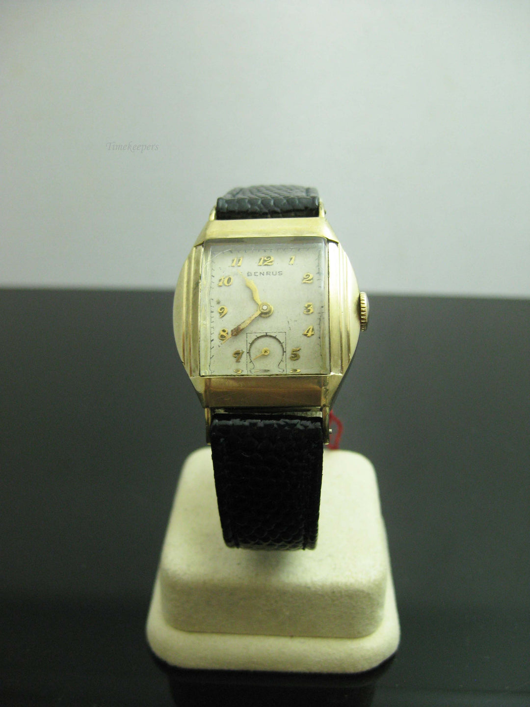 b773 Men's Vintage 10kt Rolled Gold Plated Mechanical Benrus Wristwatch
