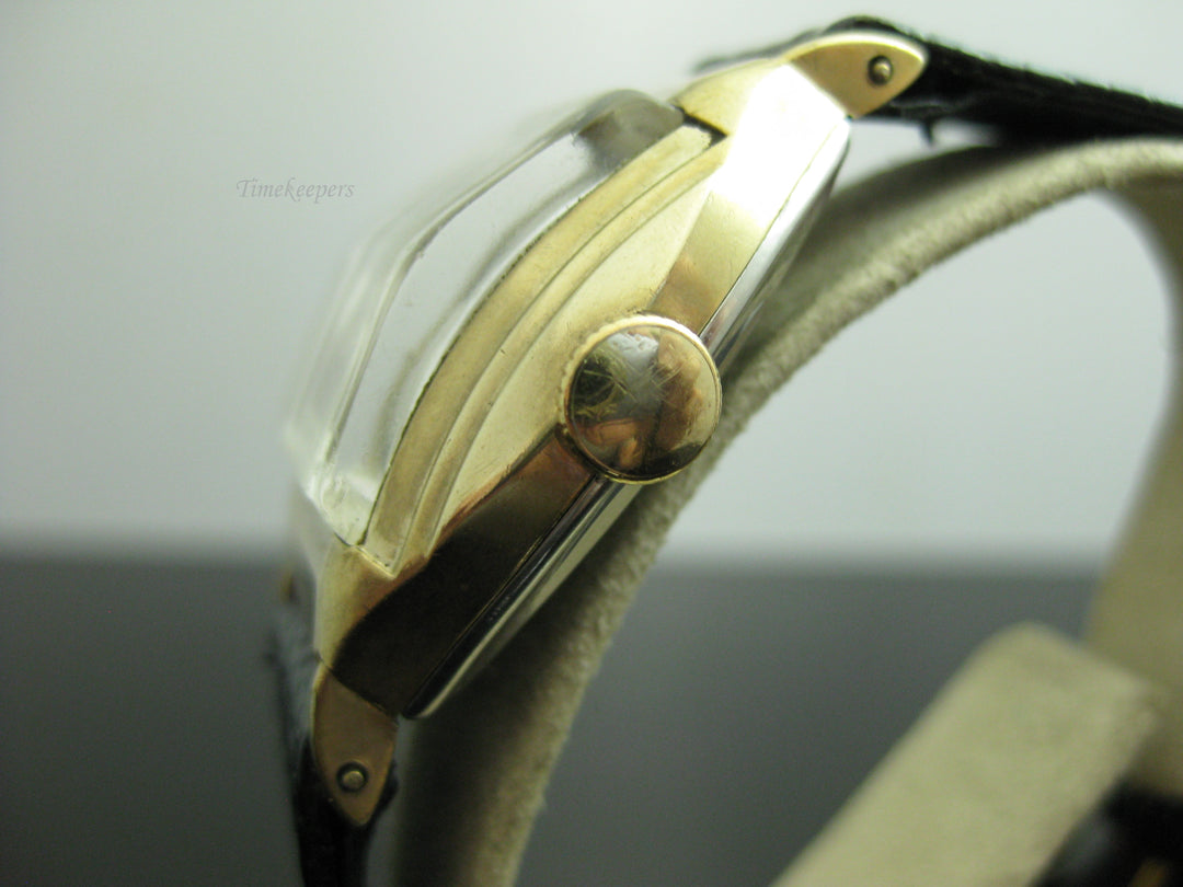 b773 Men's Vintage 10kt Rolled Gold Plated Mechanical Benrus Wristwatch