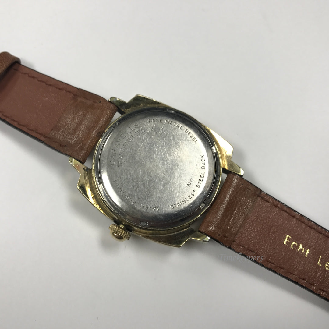 a613 Vintage Original Caravelle Electro Mechanical Waterproof Watch 1970's Japan