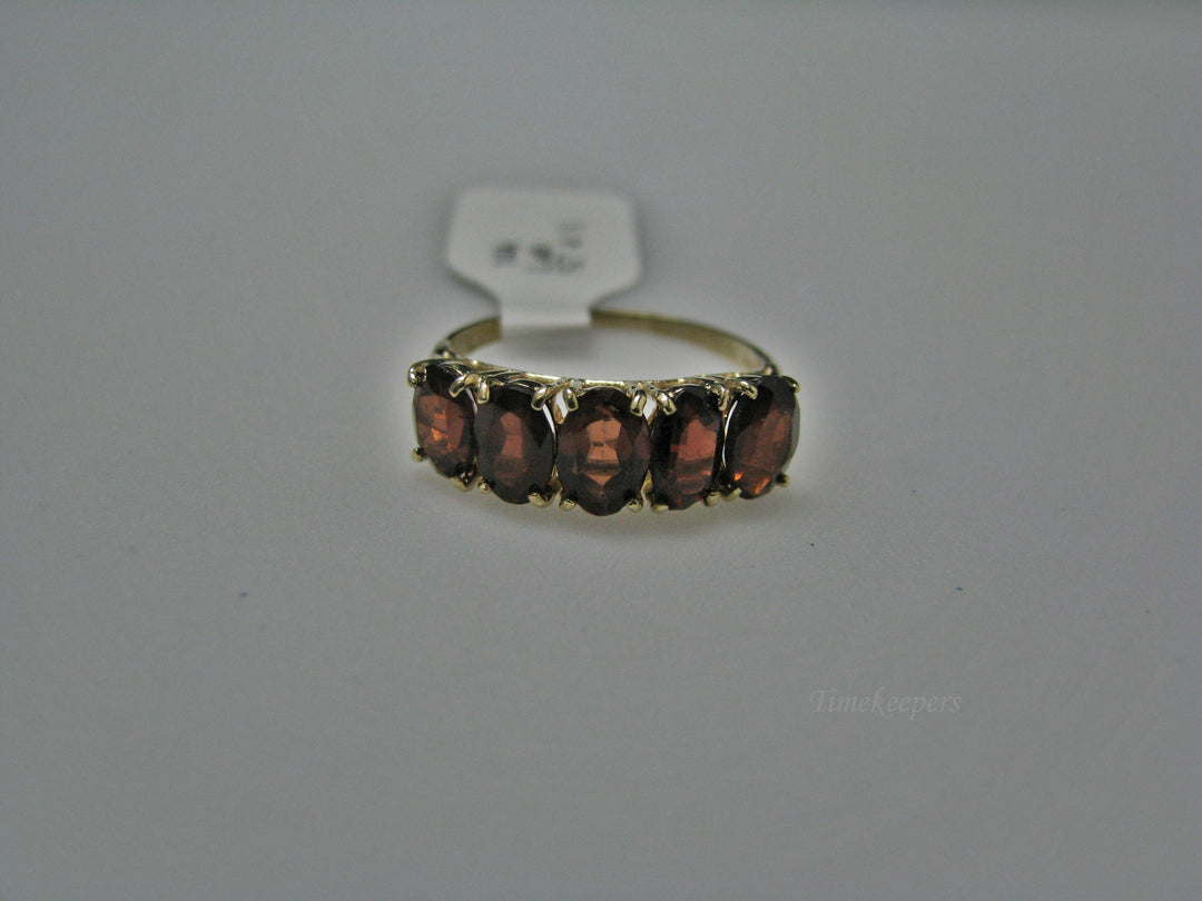 H178 Lovely 14k Lab Created Red Stone Ring