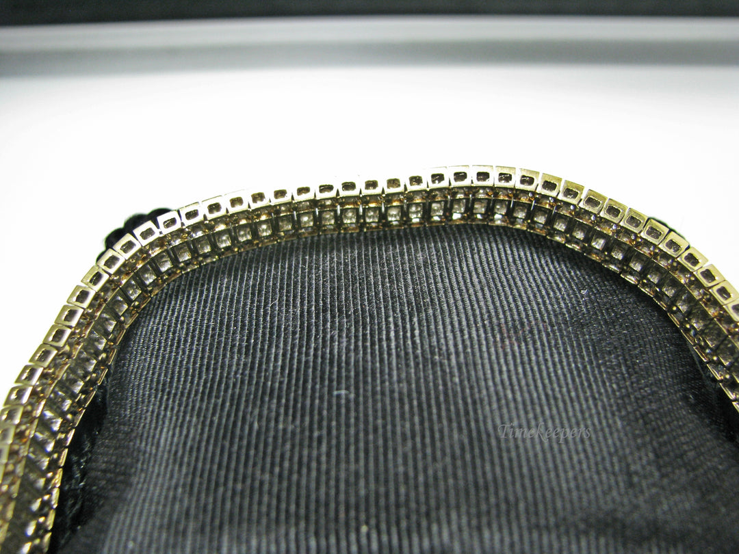H183 Gorgeous Tennis Bracelet in 10k Yellow Gold with 7.0 TCW in Diamonds