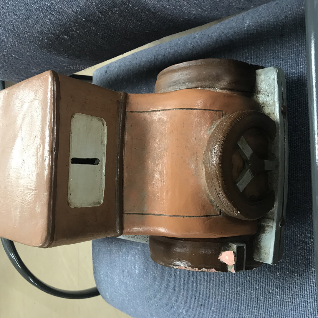 f249 Antique Terracotta Hand Painted Antique Money Box Piggy Bank