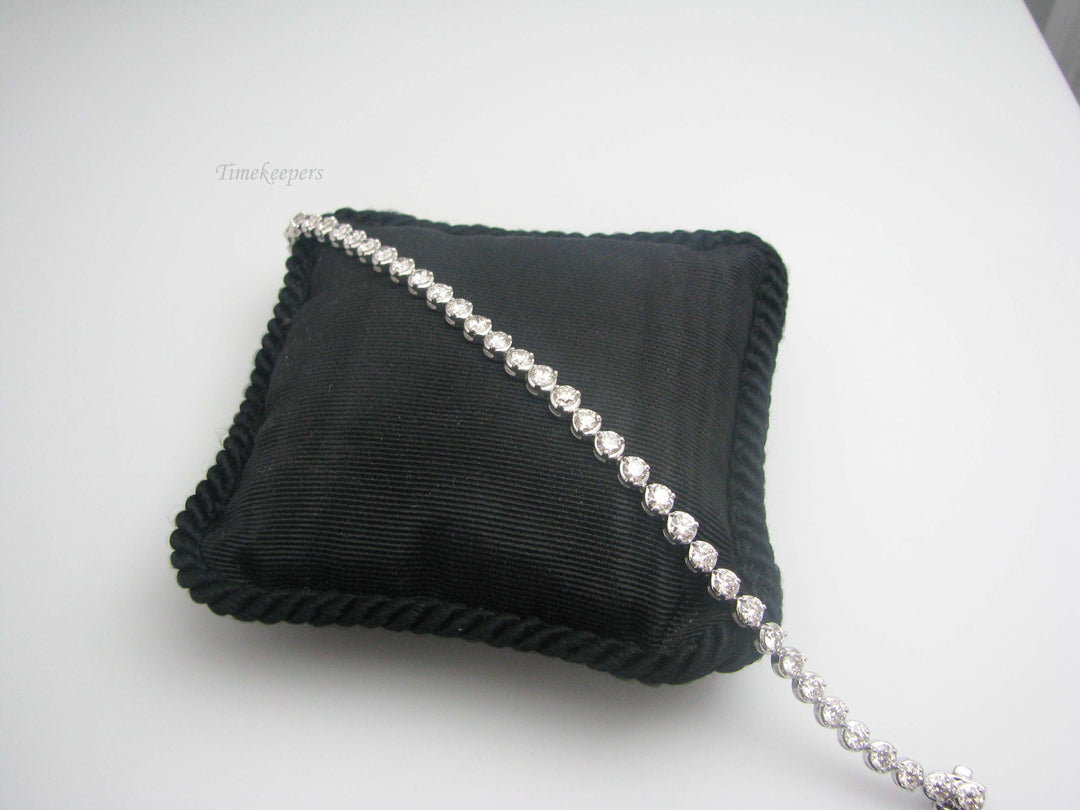 b447 Gorgeous 14kt White Gold 7ct Diamond Tennis Bracelet