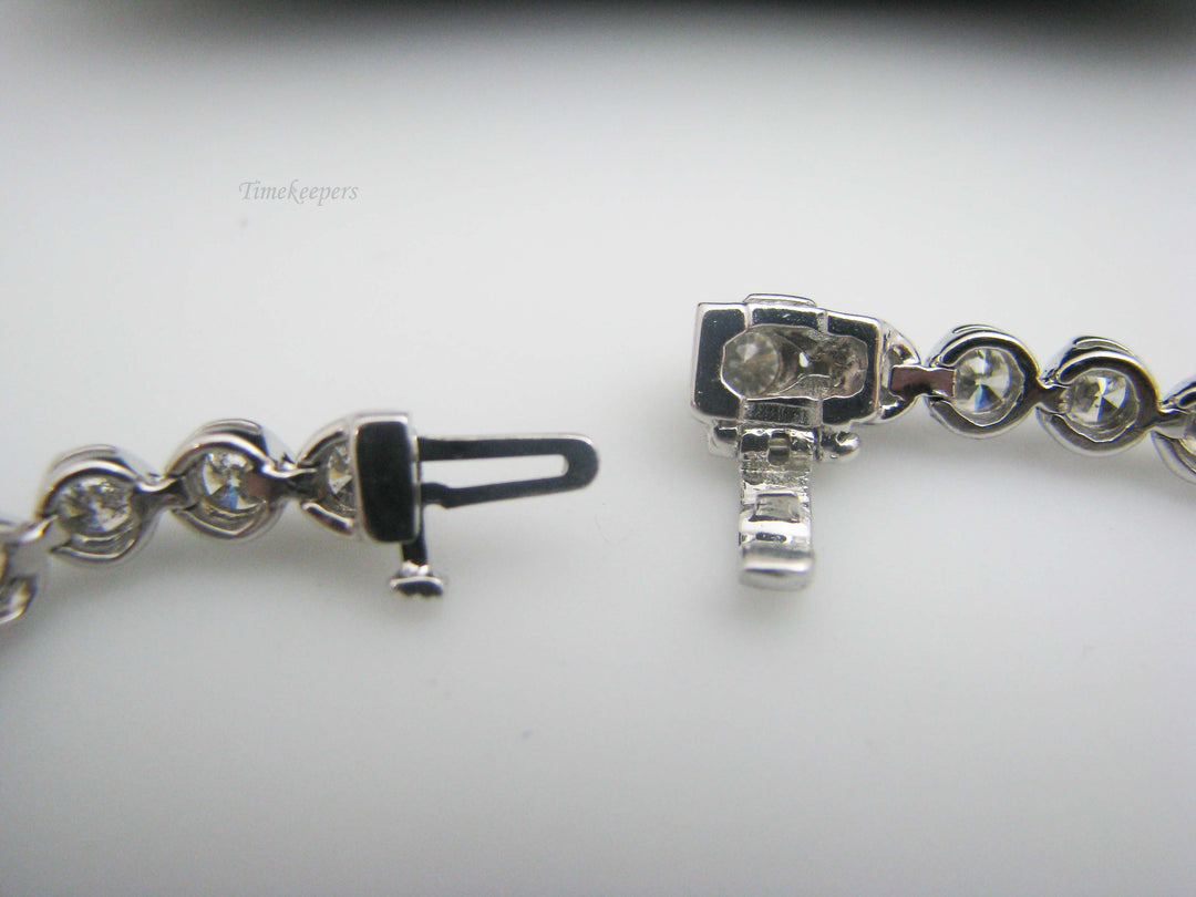 b447 Gorgeous 14kt White Gold 7ct Diamond Tennis Bracelet