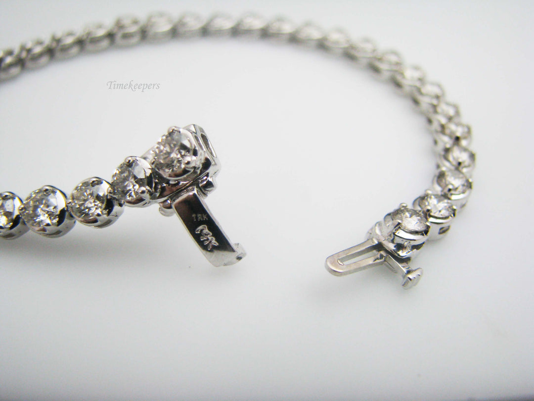 b447 Gorgeous 14kt White Gold 7ct Diamond Tennis Bracelet