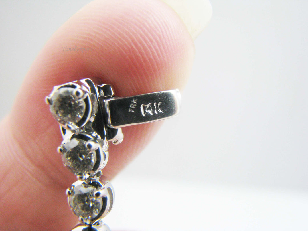 b447 Gorgeous 14kt White Gold 7ct Diamond Tennis Bracelet