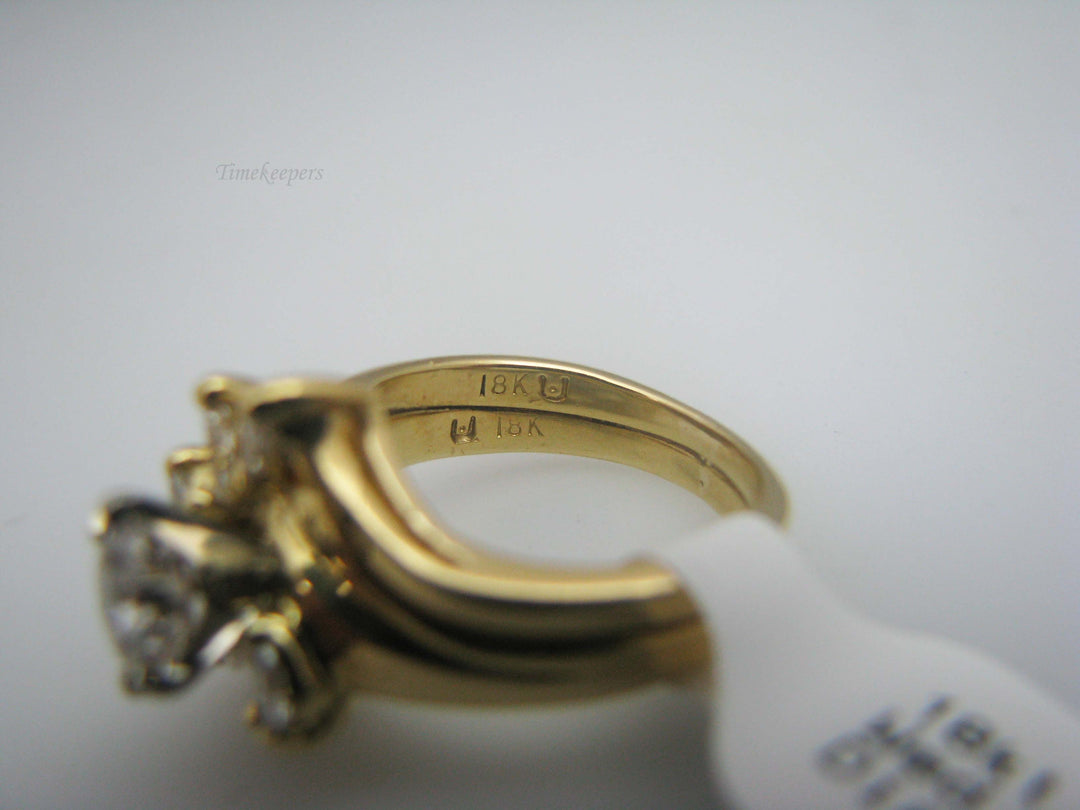 b449 Stunning 18kt Yellow Gold Diamond Wedding Set