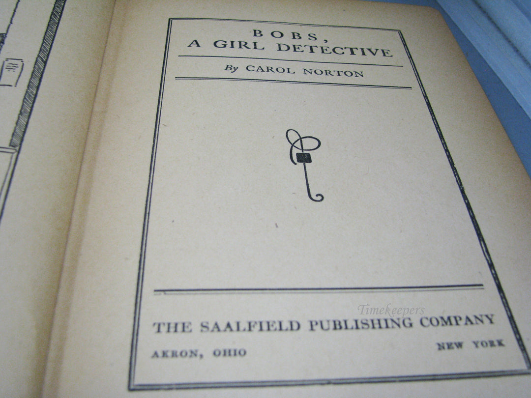 j080 Vintage Book 1928 Bobs, Girl Detective by Carol Horton