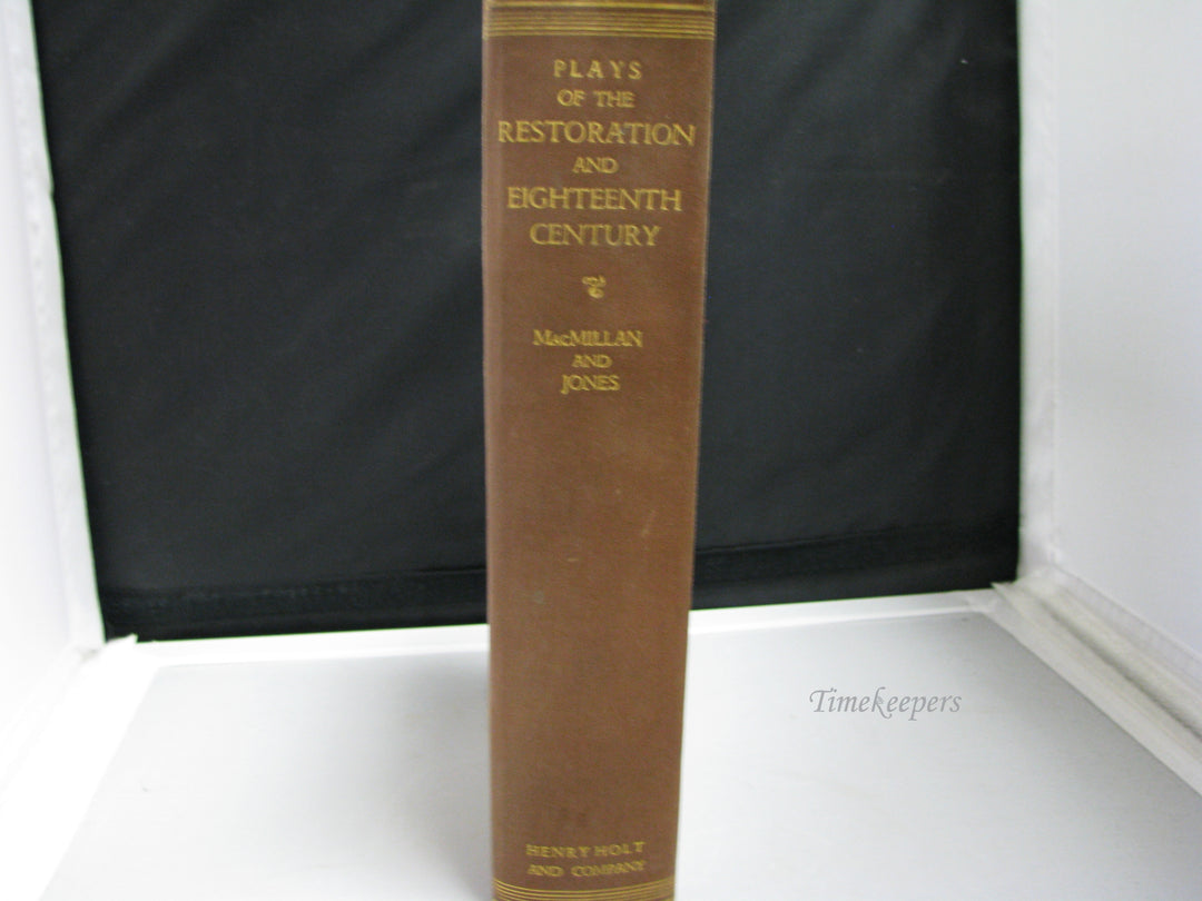 j083 Vintage Book 1931 Plays of the Restoration and 18th Century