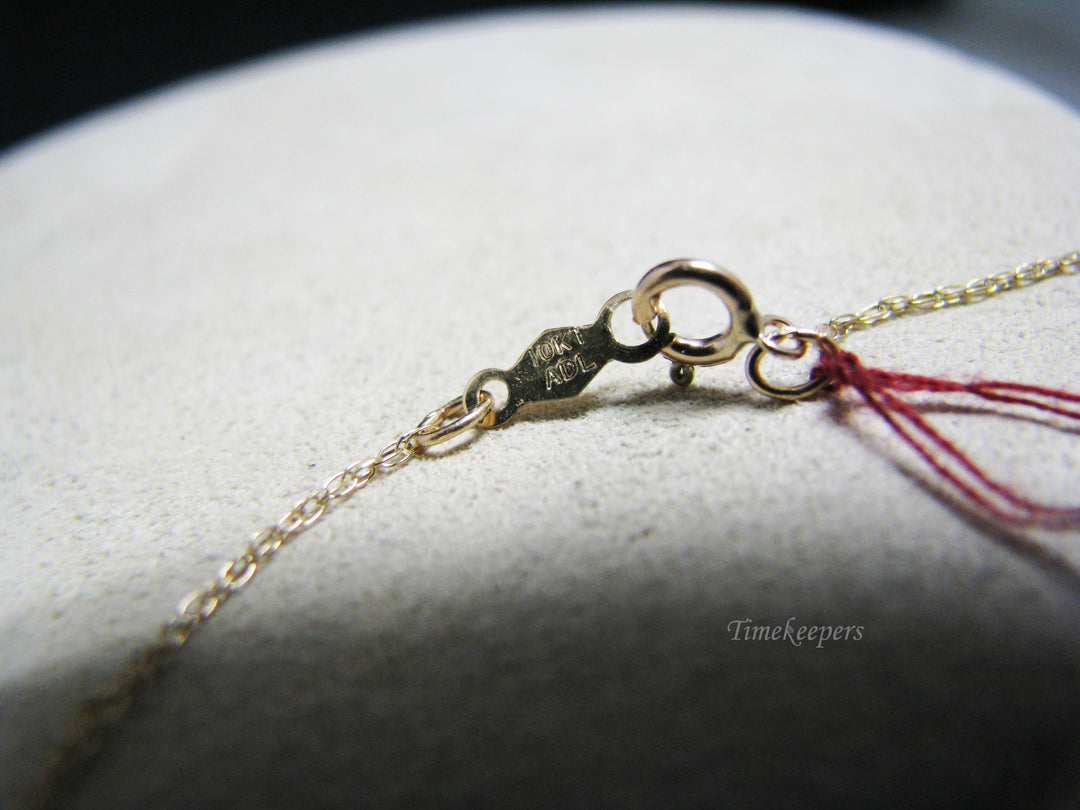 j098 Beautiful Diamond Heart Pendant in 10k Yellow Gold on 18" Gold Chain