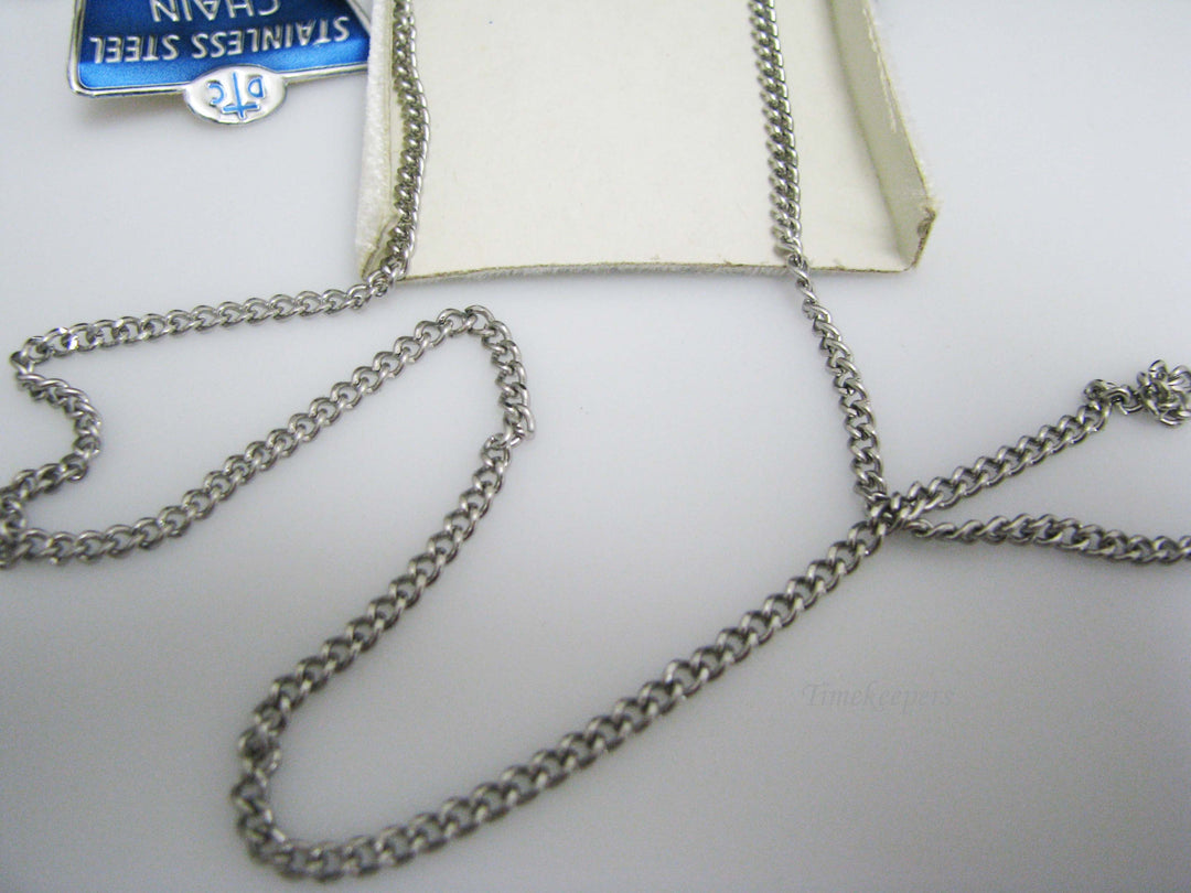 j106 Vintage Sterling Silver St. Christopher Medal Pendant on Stainless Chain