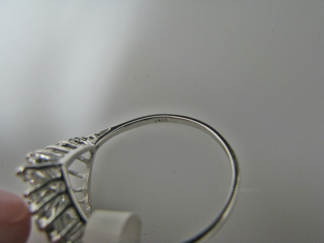 H214 Stunning Diamond Ring in 14k White Gold Size 10