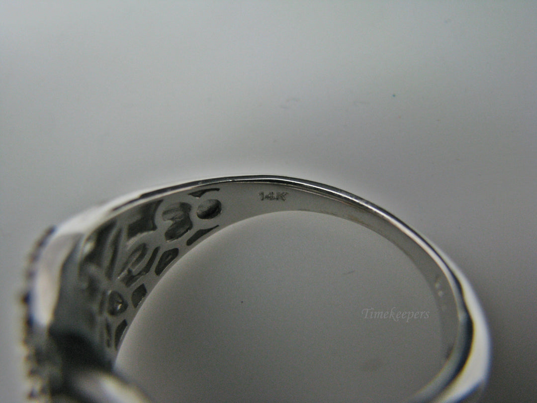 H218 Beautiful Multiple Diamond Ring in 14k White Gold Size 10