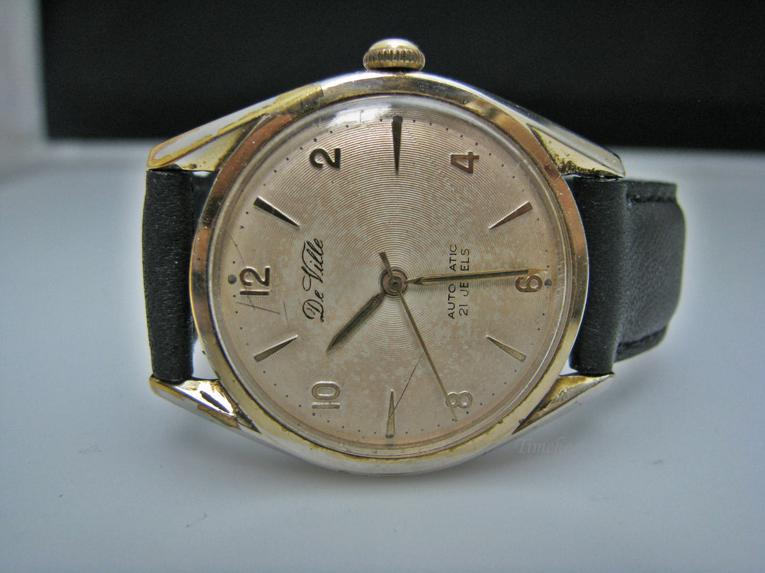 H257 Unique De Ville Mechanical Men's Wrist Watch from 1960's