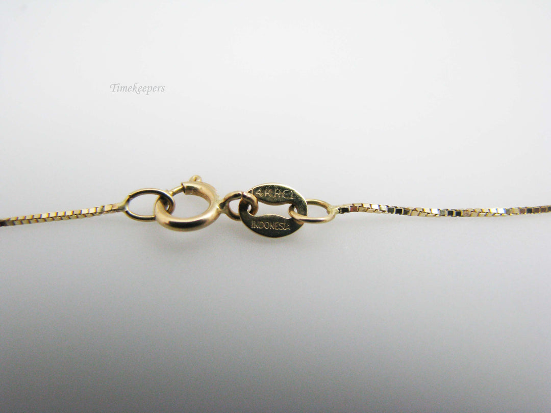 b399 Stunning 10kt Multi-color Gold Cross on a 14kt Yellow Gold chain