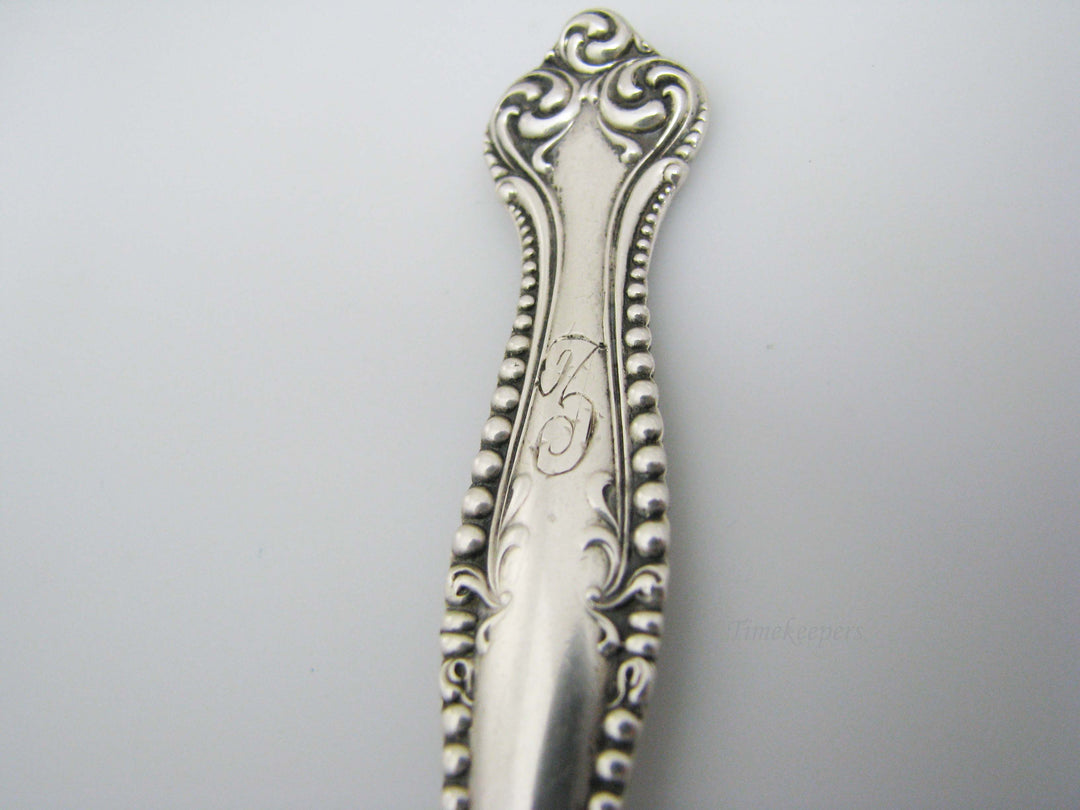 j190 Vintage Towle, Canterbury Pattern Sterling Silver Lettuce Serving Fork