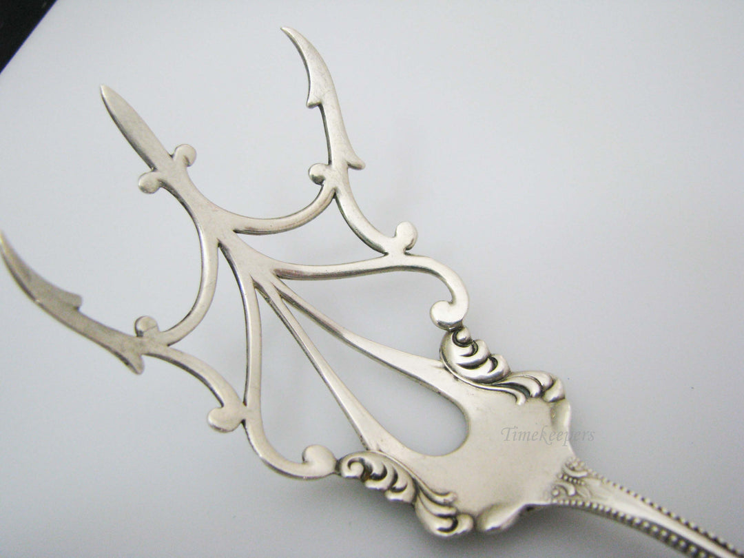 j190 Vintage Towle, Canterbury Pattern Sterling Silver Lettuce Serving Fork