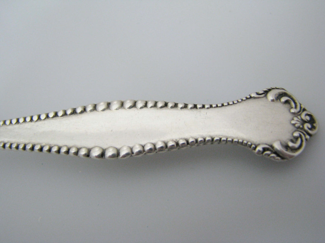 j190 Vintage Towle, Canterbury Pattern Sterling Silver Lettuce Serving Fork