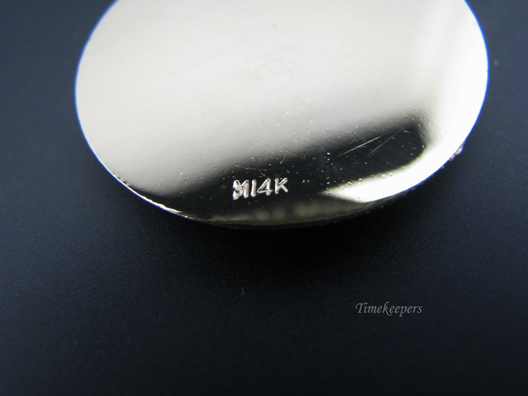 C675 Vintage 14k Gold Pendant - "Happy Anniversary"