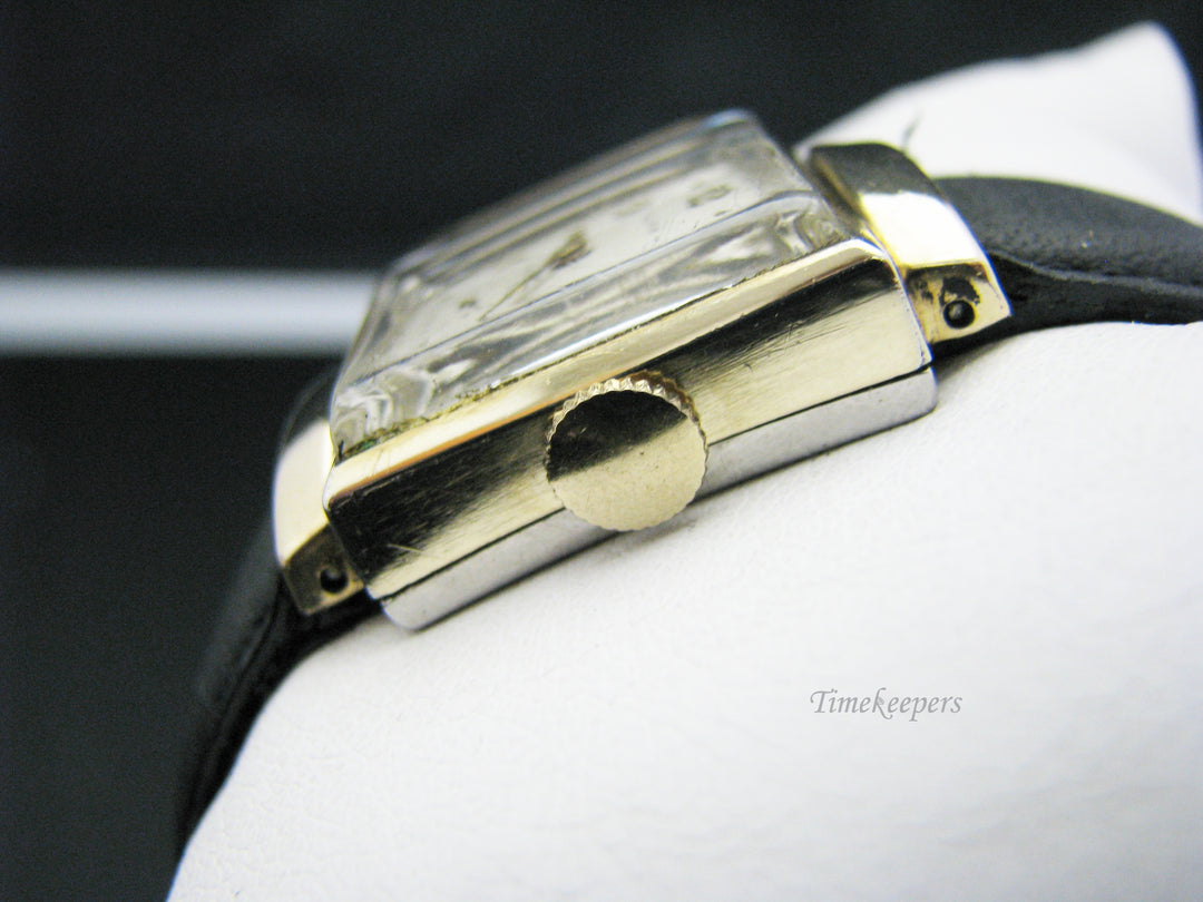 c758 Nice Vintage Clarin Gold Tone Mechanical Wrist Watch 1950's