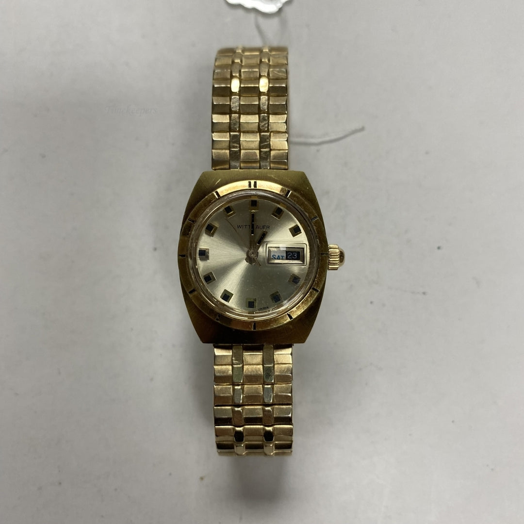 r831 Vintage 18K Gold Electroplated WITTNAUER Mechanical Watch | Vintage Watch