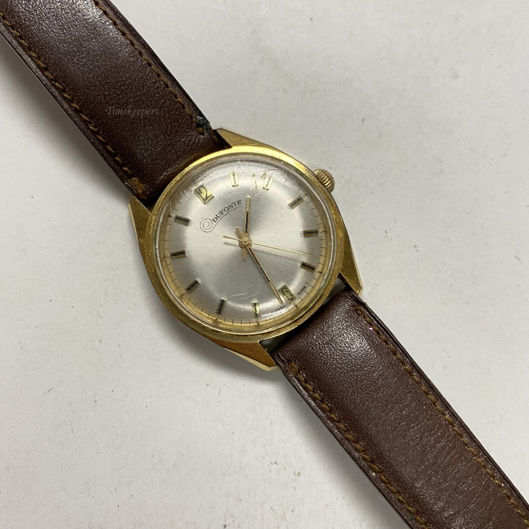 r838 Vintage DUFONTE by LUCIEN PICCARD Men's manual winding watch swiss made 1960s