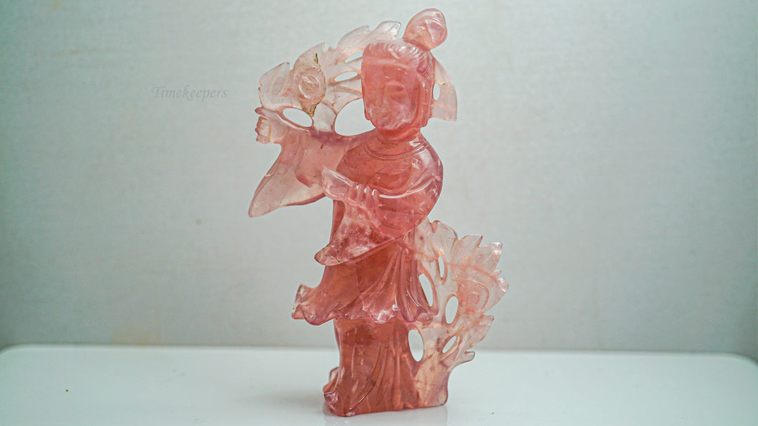 K253 Vintage 1990's Pink Quartz Gesha Girl