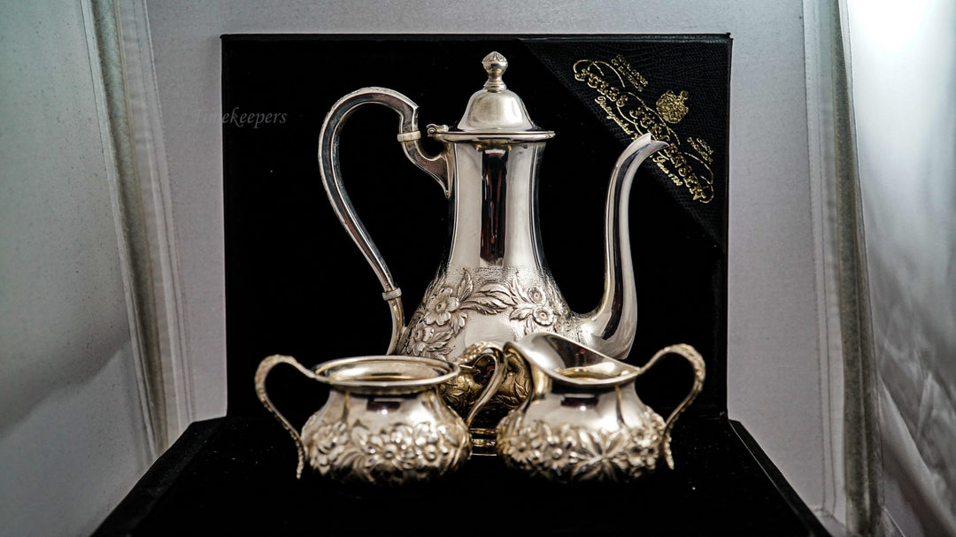 K474 S Kirk & Son Repouse Baltimore Tea Set