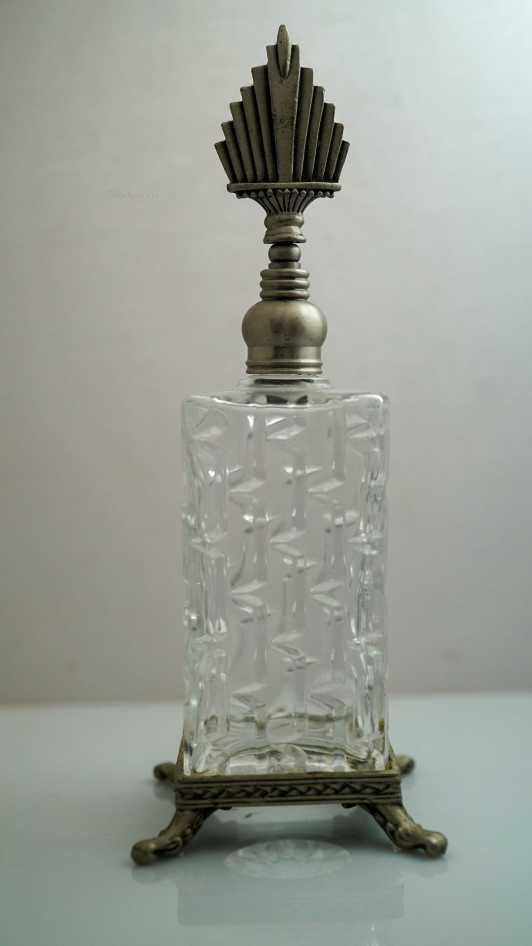 K196 Vintage Glass Oil Bottle