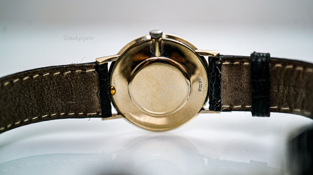 K059 Vintage Men's 14k Gold Omega Wristwatch